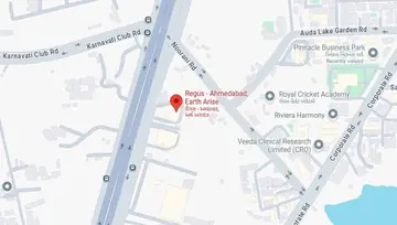 Location of Regus Earth Arise Co-Working space in Makarba, Ahmedabad - Image 289960